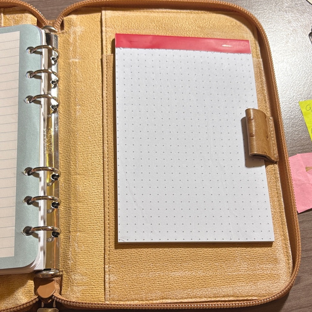 Furla Tan Ostrich-Embossed Planner - Picture 4 of 6